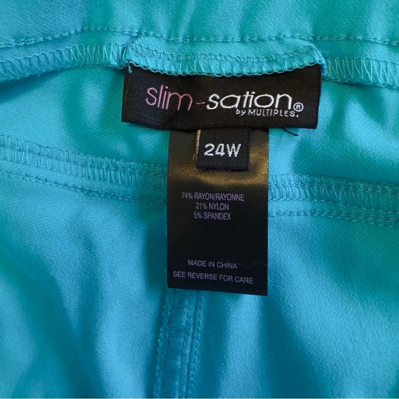 Slim-Station Ankle Pant slims tummy thighs and rear women’s Plus Size 24W NWT - Picture 8 of 11